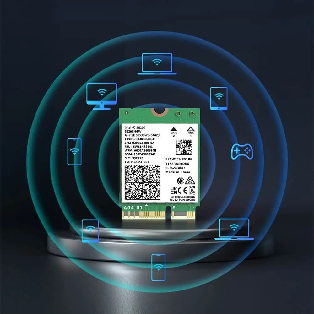 Carte WiFi 7 PCI-E 8774Mbps & Bluetooth 5.4 - Comfast CF-BE200-M - Vue 2