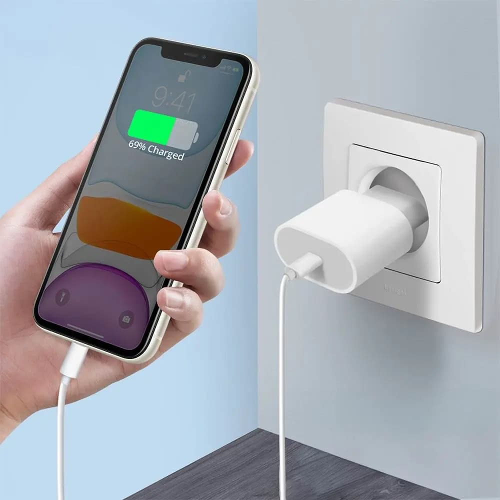 Chargeur secteur USB-C 20W – Apple Blanc - Vue 3