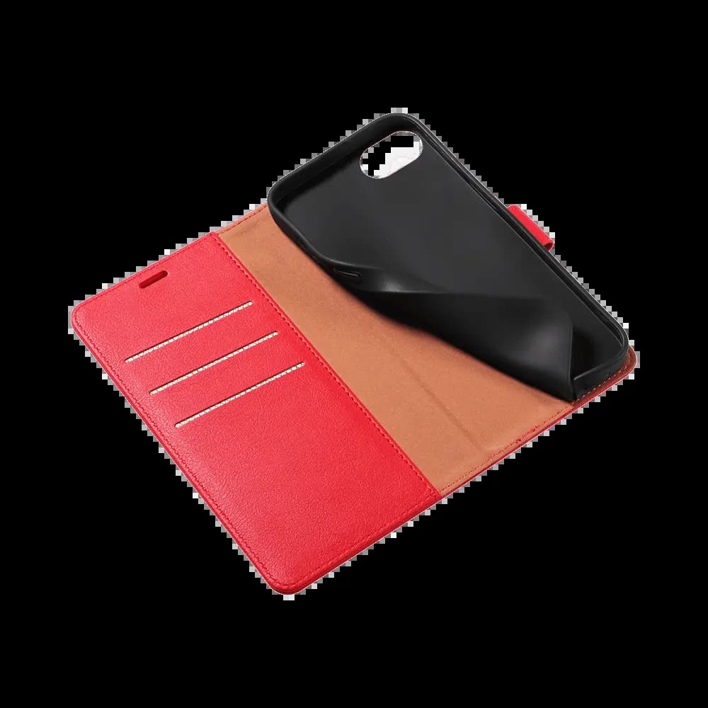 Housse folio anti-RFID iPhone 16e – PROTECT IP011 Rouge - Vue 4