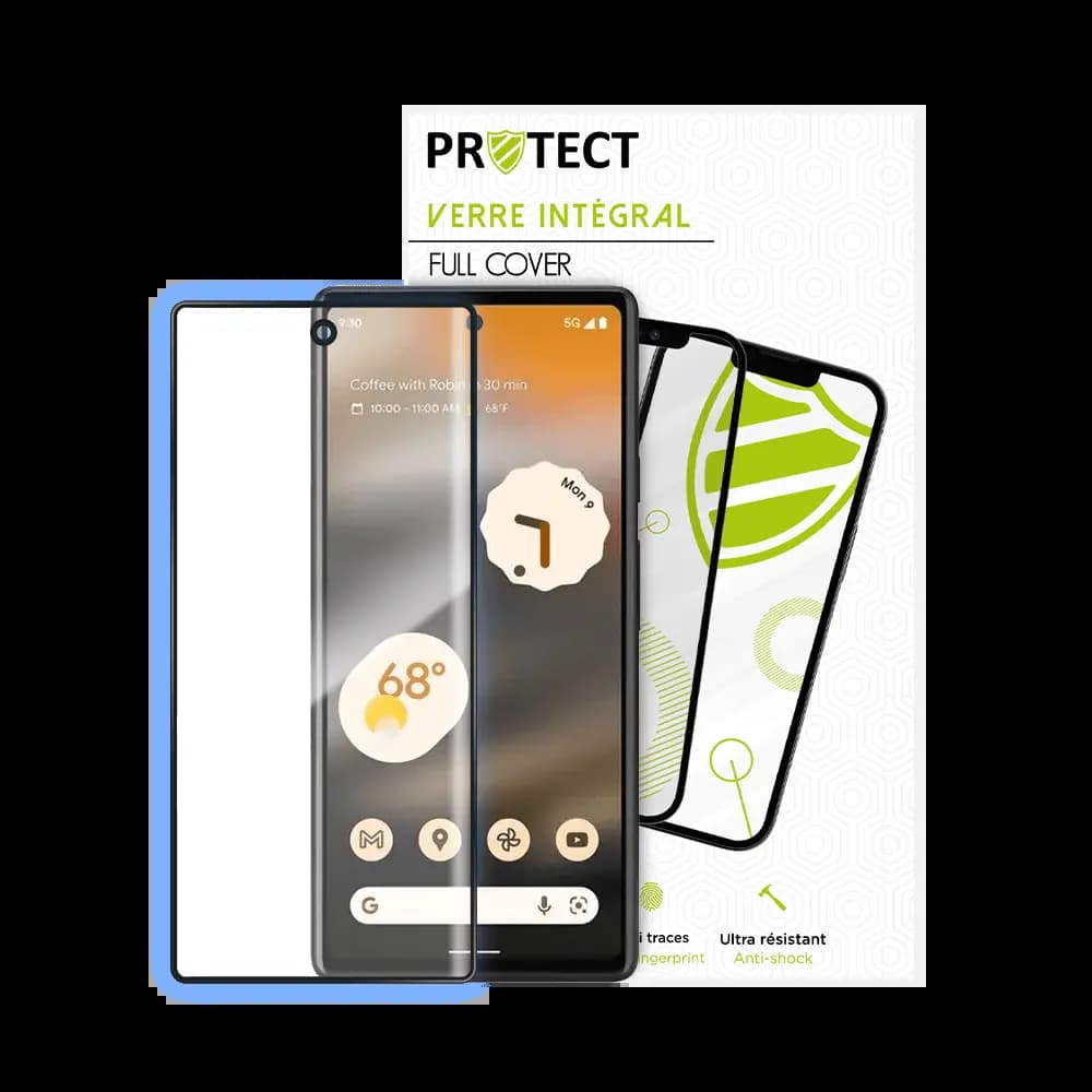 Verre trempé intégral 5D 9H – protection écran Google Pixel 6a – PROTECT Noir - Vue 2