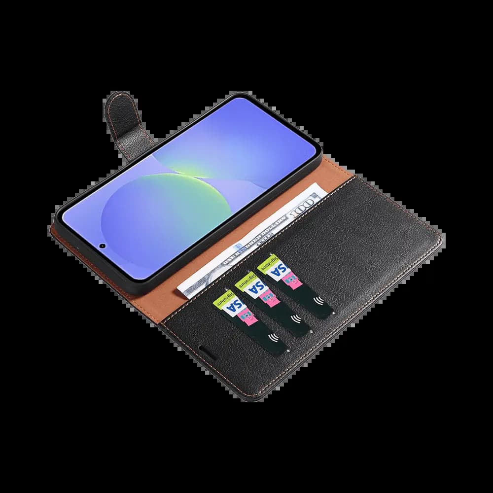 Housse folio anti-RFID Samsung Galaxy A37 5G – PROTECT IP011 Noir  - Vue 3