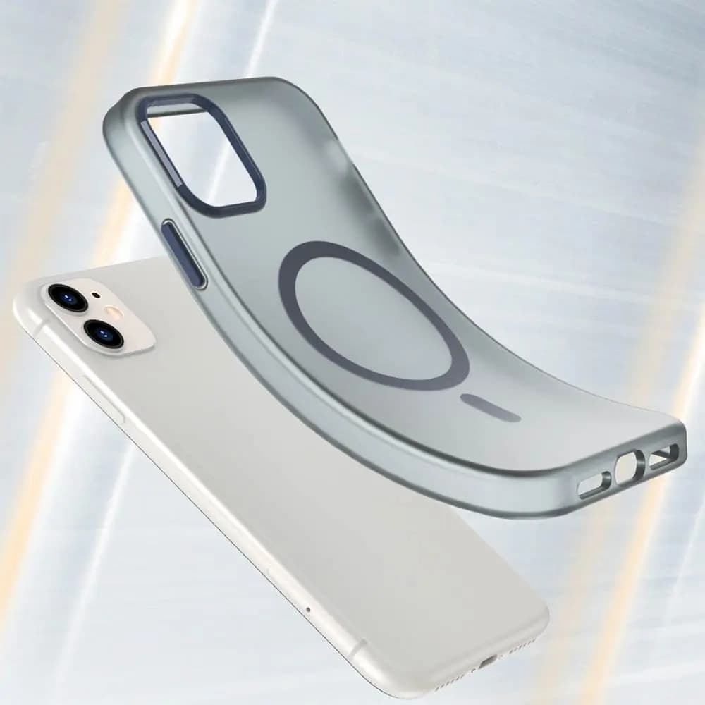 Coque MagSafe bi-matière – iPhone 11 – PROTECT MF-006 Bleu Marine - Vue 2