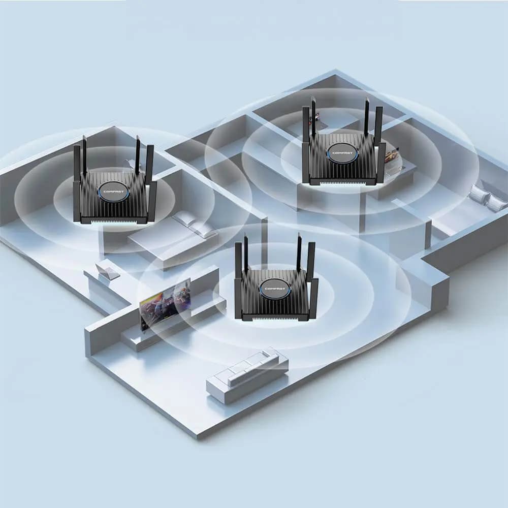 Routeur WiFi 6 AX3000 haut débit – Comfast CF-WR635AX - Vue 4