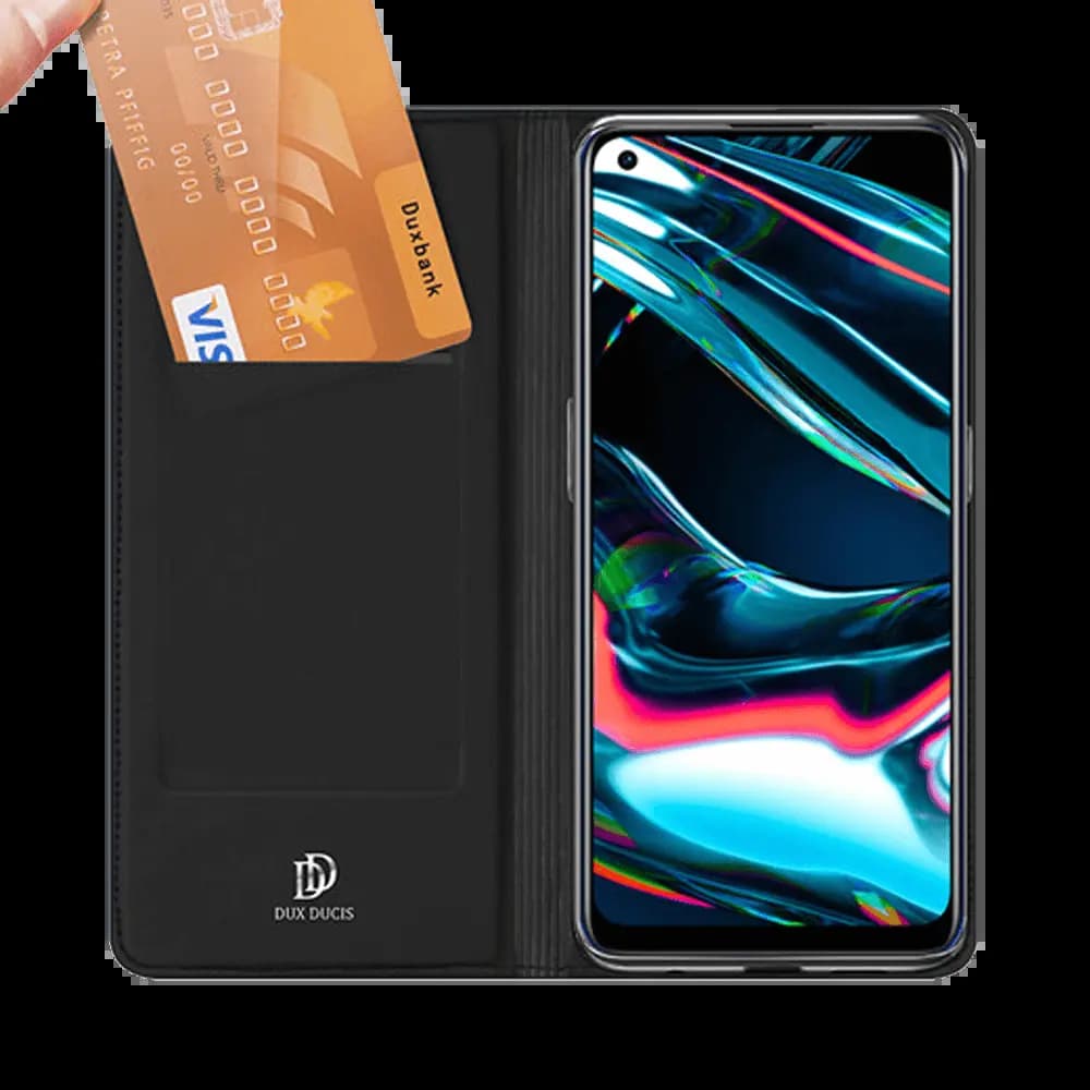 Housse folio Realme 7 Pro porte-carte – Dux Ducis Skin Pro Noir - Vue 2
