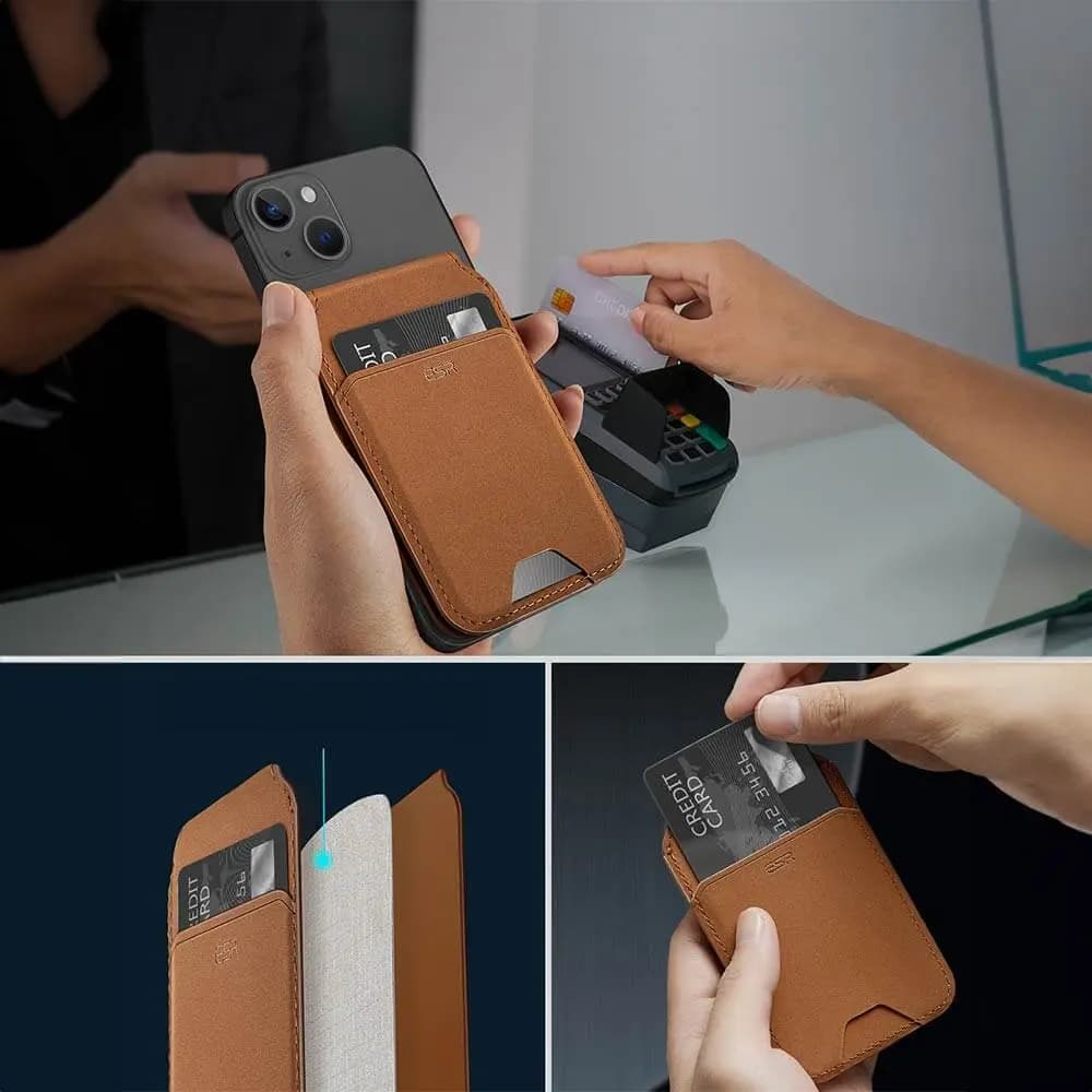 Porte-Cartes MagSafe ESR Marron - Vue 5