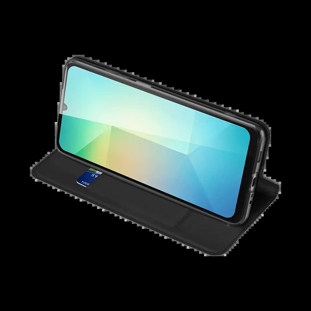 Housse folio Samsung Galaxy A07 4G porte-carte – Dux Ducis Skin Pro Noir - Vue 3