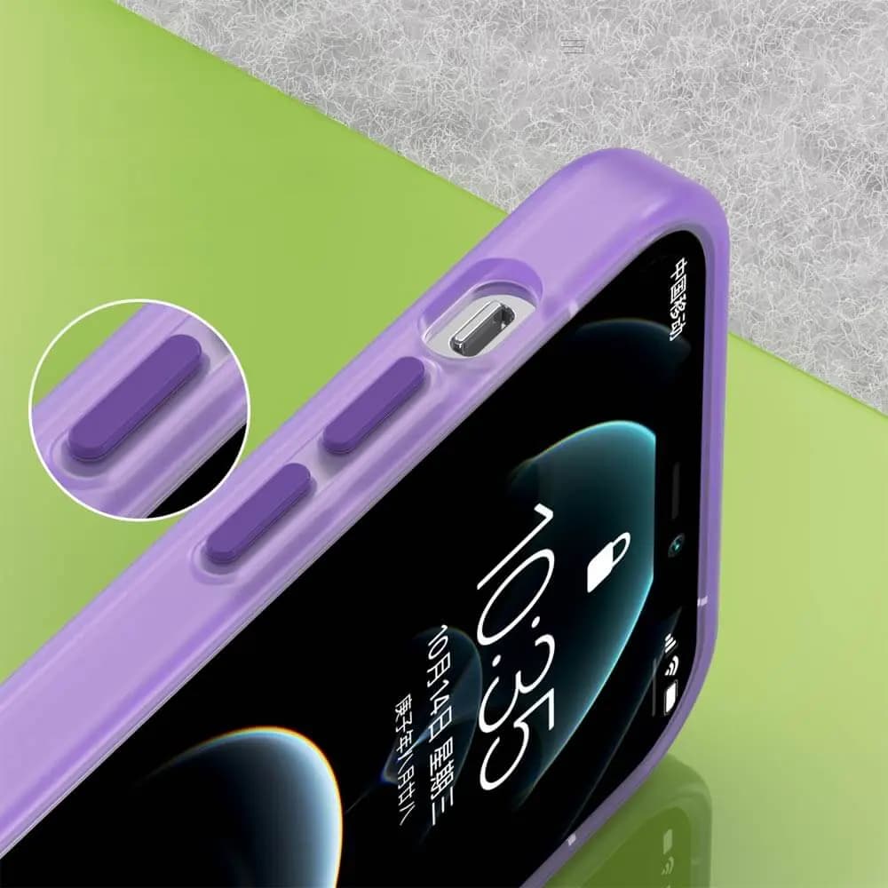 Coque MagSafe bi-matière – compatible iPhone 12 / 12 Pro – PROTECT MF-006 Violet Foncé - Vue 3