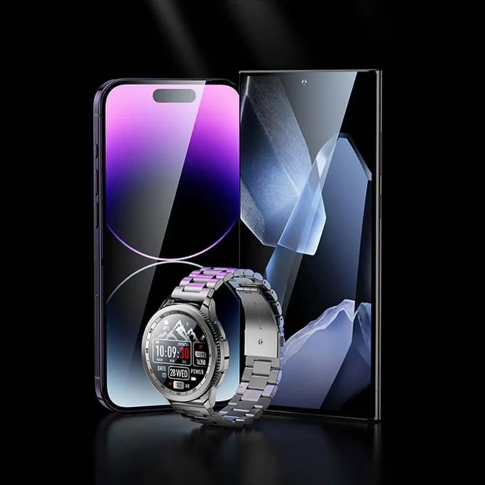 Montre connectée AMOLED appels Bluetooth – Yesido IO34 Argent - Vue 3