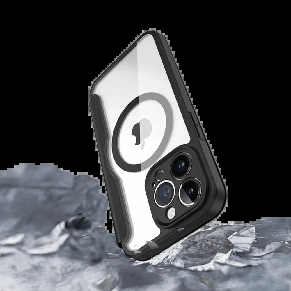 Housse folio MagSafe iPhone 13 Pro – Dux Ducis Skin X Pro Bleu - Vue 4