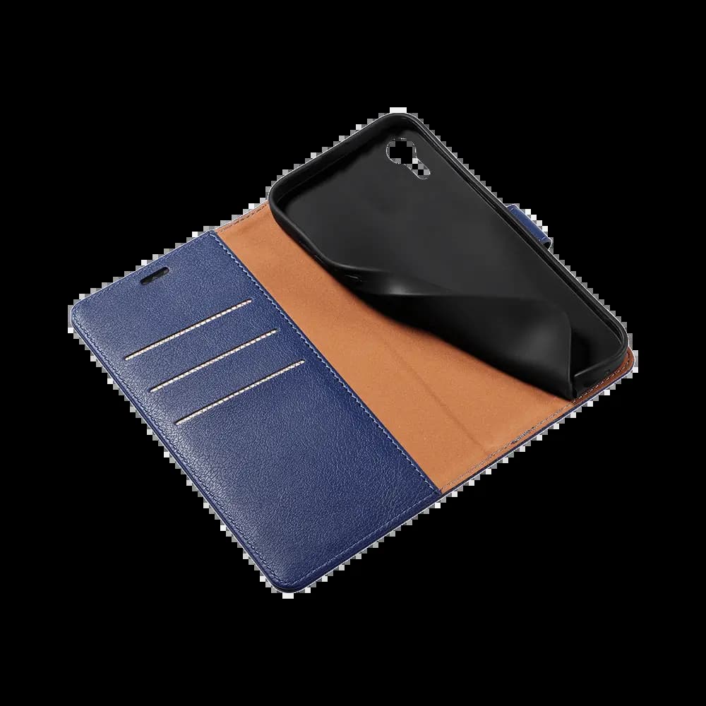 Housse folio anti-RFID iPhone XR – PROTECT IP011 Bleu Marine - Vue 5