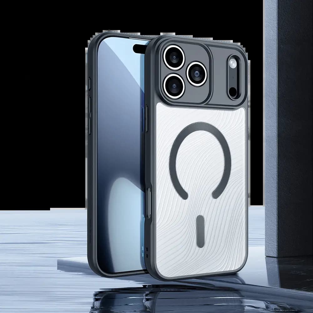Coque MagSafe anti-chocs – iPhone 17 Pro Max – Dux Ducis Aimo Mag Noir - Vue 3