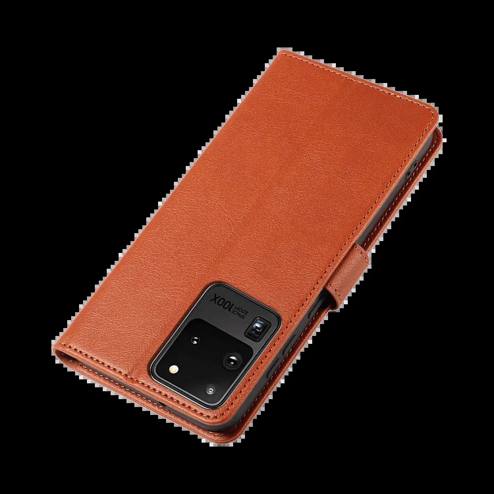 Housse folio anti-RFID Samsung Galaxy S20 Ultra – PROTECT IP011 Marron - Vue 6