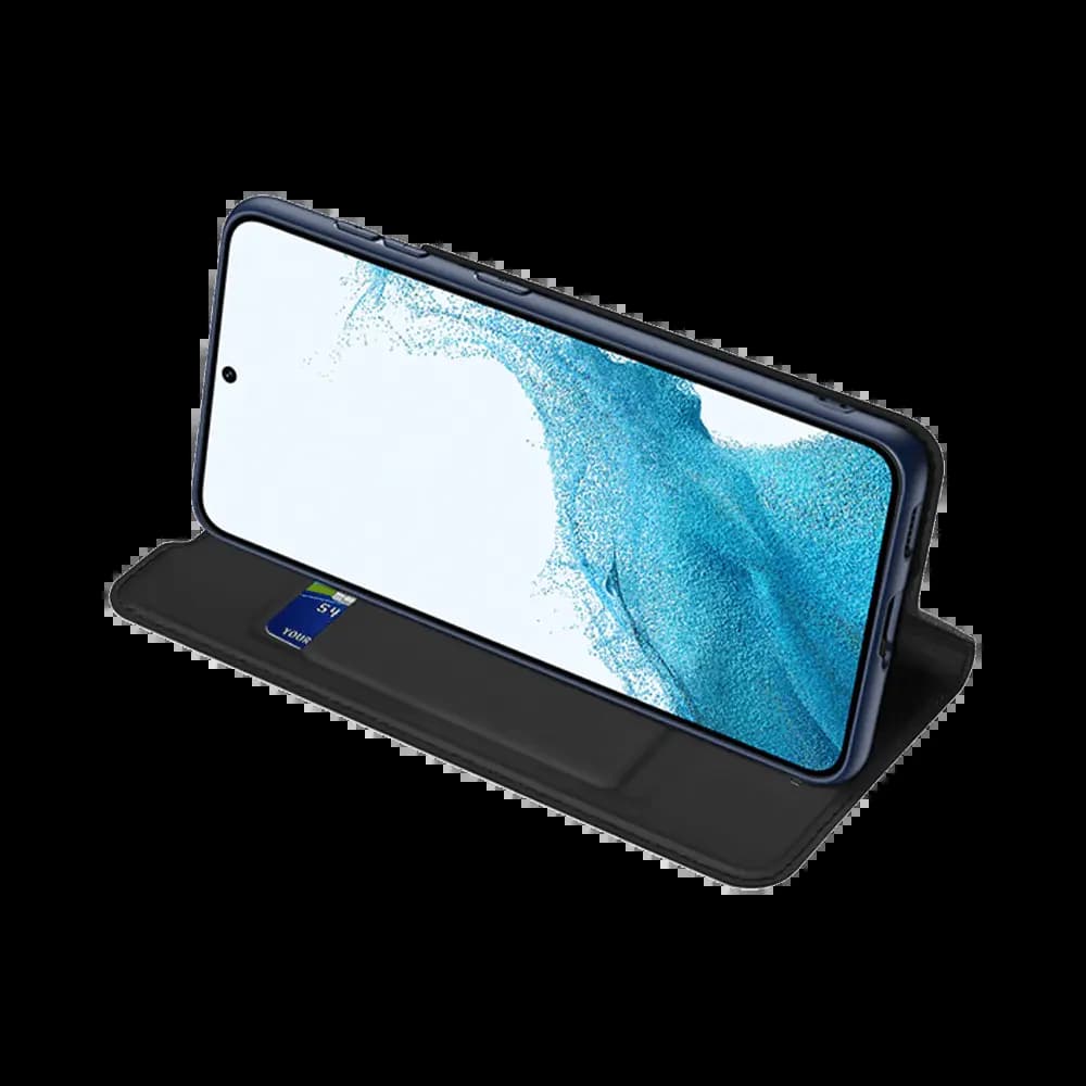 Housse folio Samsung Galaxy S22 porte-carte – Dux Ducis Skin Pro Noir - Vue 4