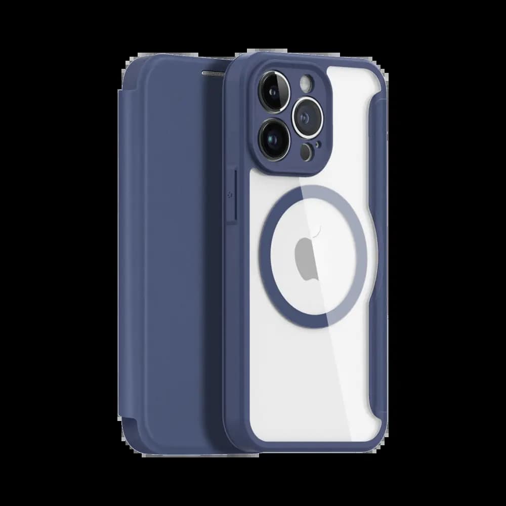 Housse folio MagSafe iPhone 13 Pro – Dux Ducis Skin X Pro Bleu - Vue 2