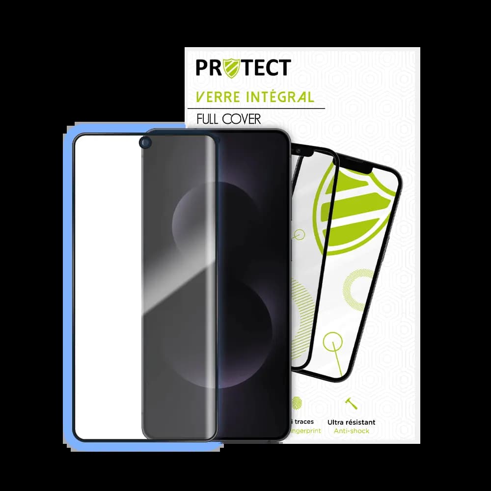 Verre trempé intégral 5D 9H – protection écran Samsung Galaxy S25 Edge – PROTECT Noir - Vue 2