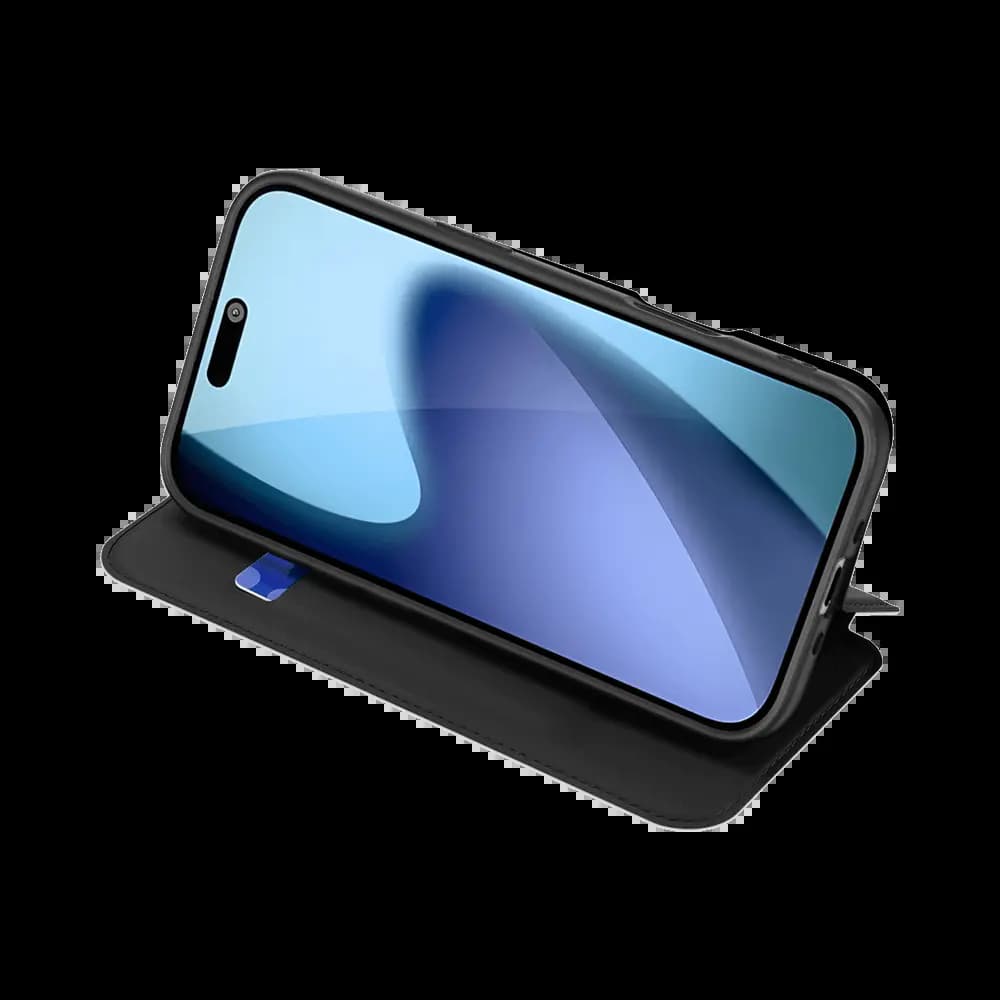 Housse folio iPhone Air porte-carte – Dux Ducis Skin Pro Noir - Vue 4