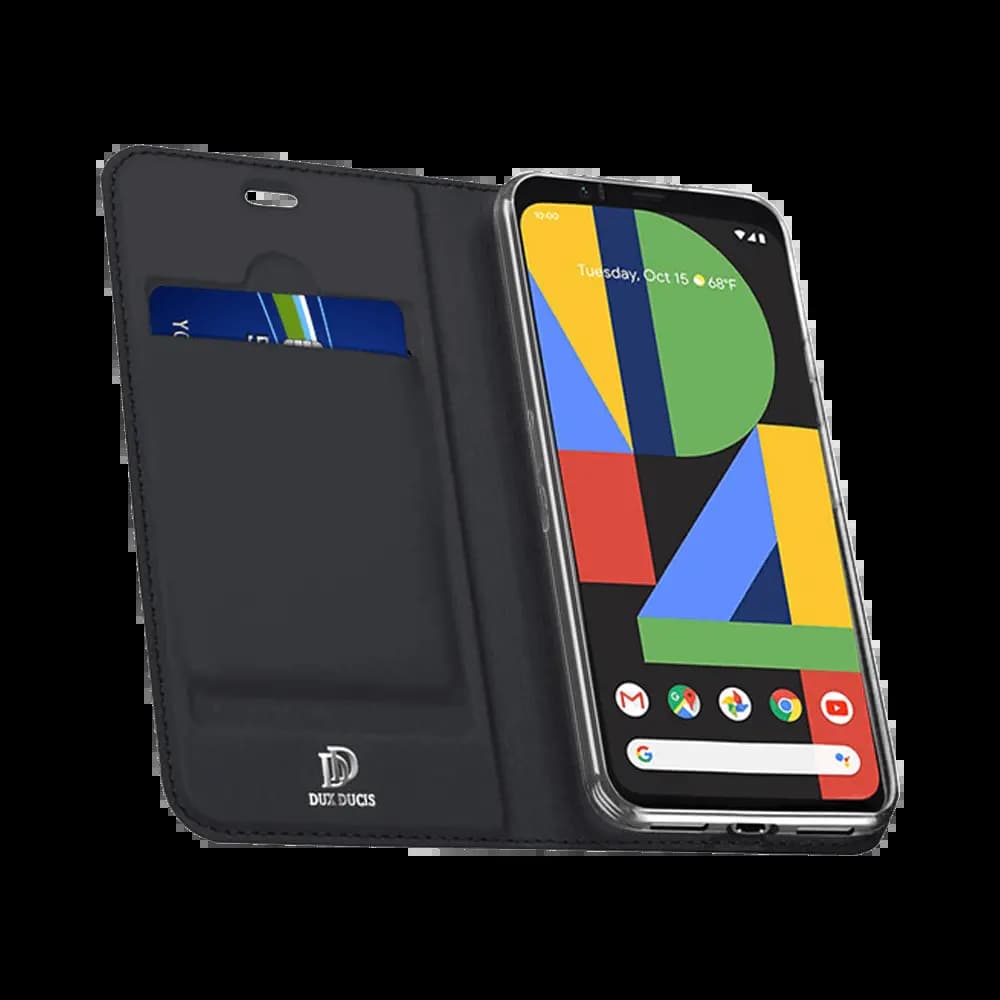Housse folio Google Pixel 4 XL porte-carte – Dux Ducis Skin Pro Noir - Vue 2