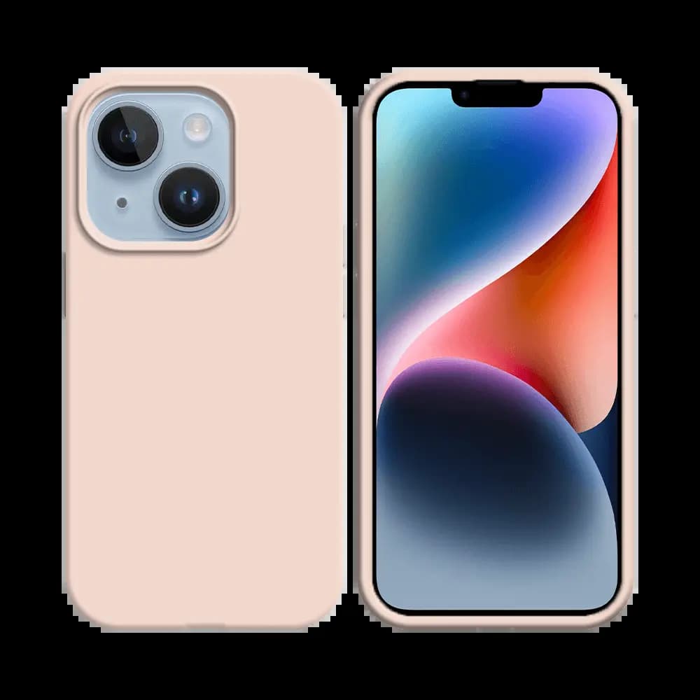 Coque silicone iPhone 14 - Rose Gold