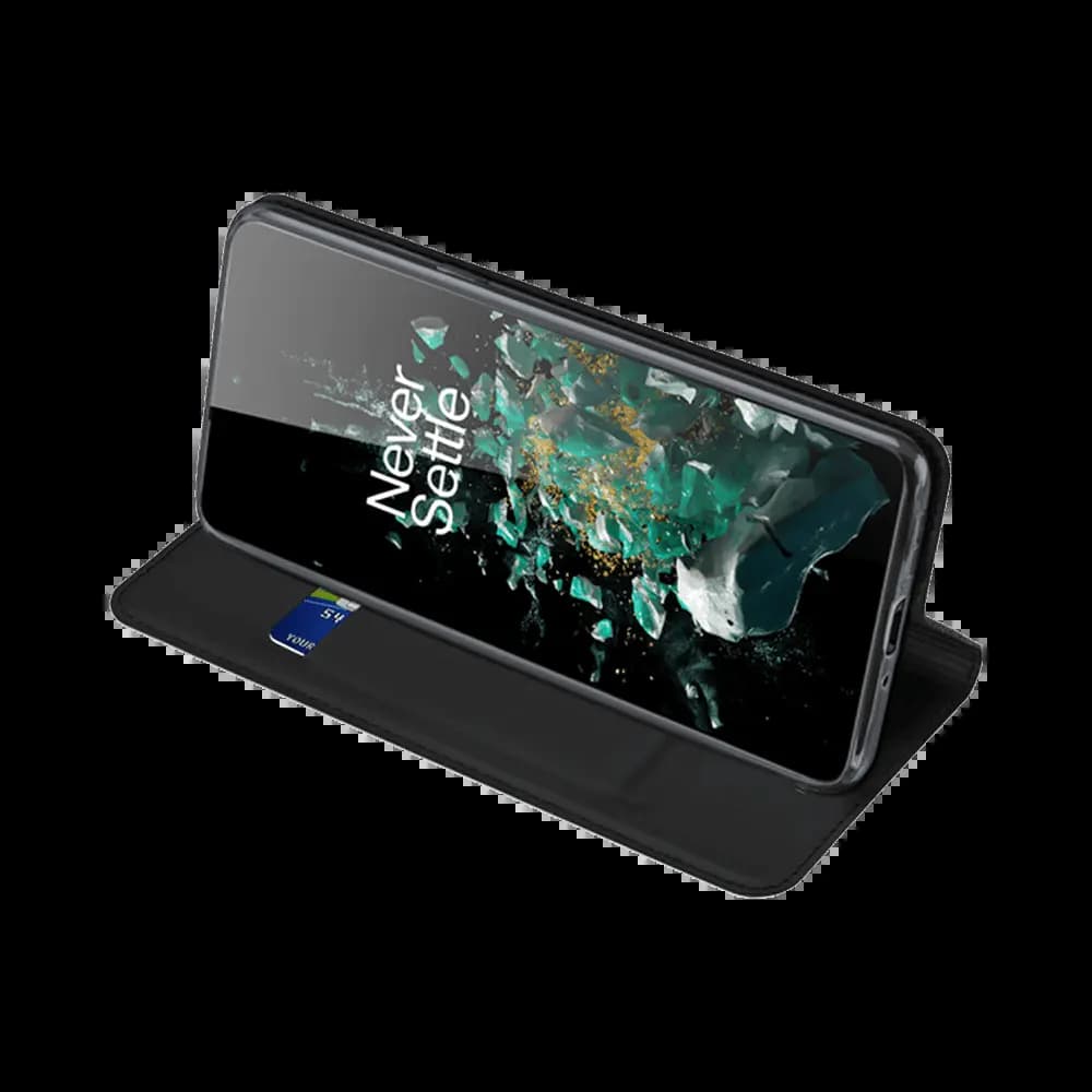 Housse folio OnePlus 10T 5G porte-carte – Dux Ducis Skin Pro Noir - Vue 16
