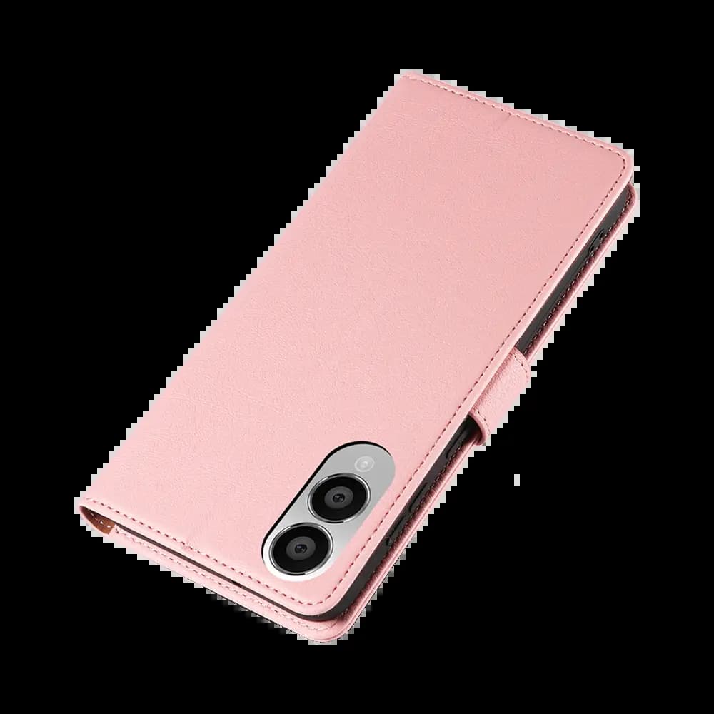 Housse folio anti-RFID Samsung Galaxy S25 Edge – PROTECT IP011 Rose - Vue 6