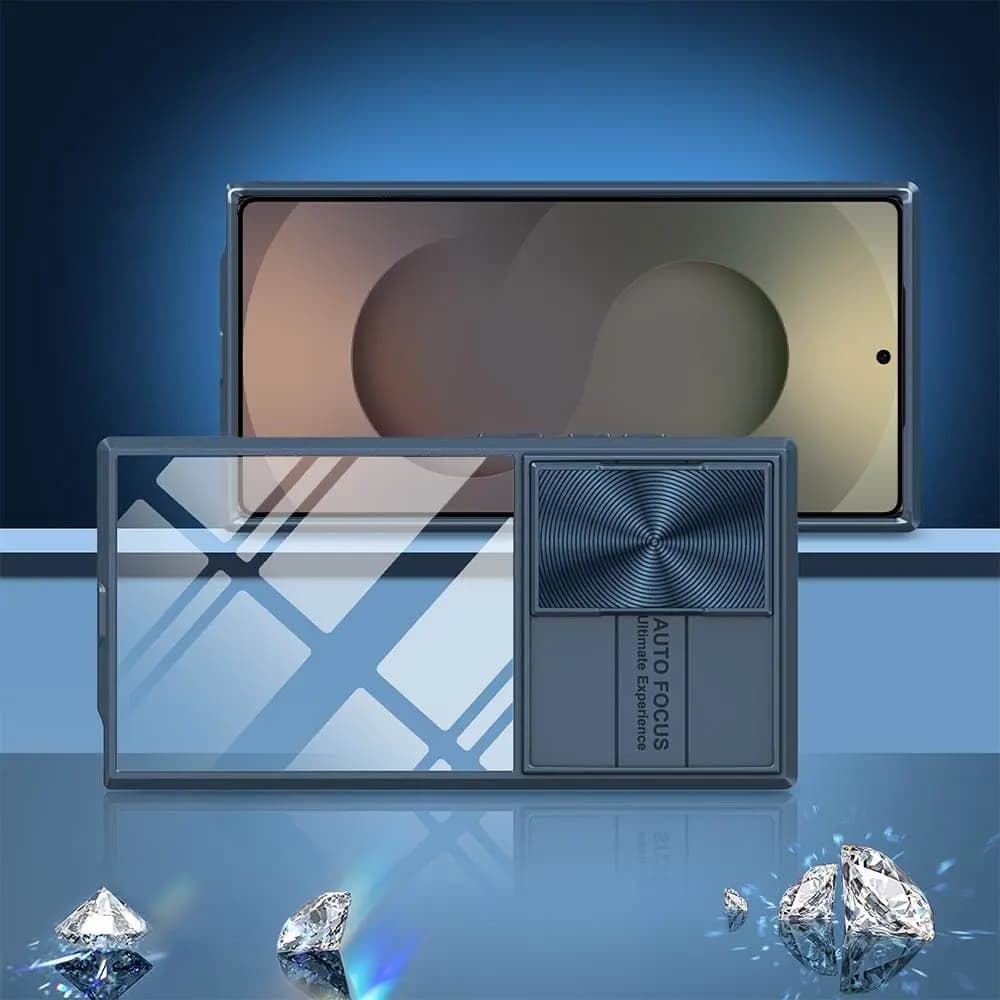 Coque avec cache caméra – Samsung Galaxy S25 Ultra – PROTECT IE027 Bleu Marine - Vue 2