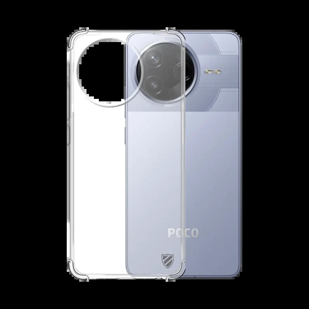 Coque Silicone Renforcée PROTECT pour Xiaomi Poco F7 Pro 5G Transparent