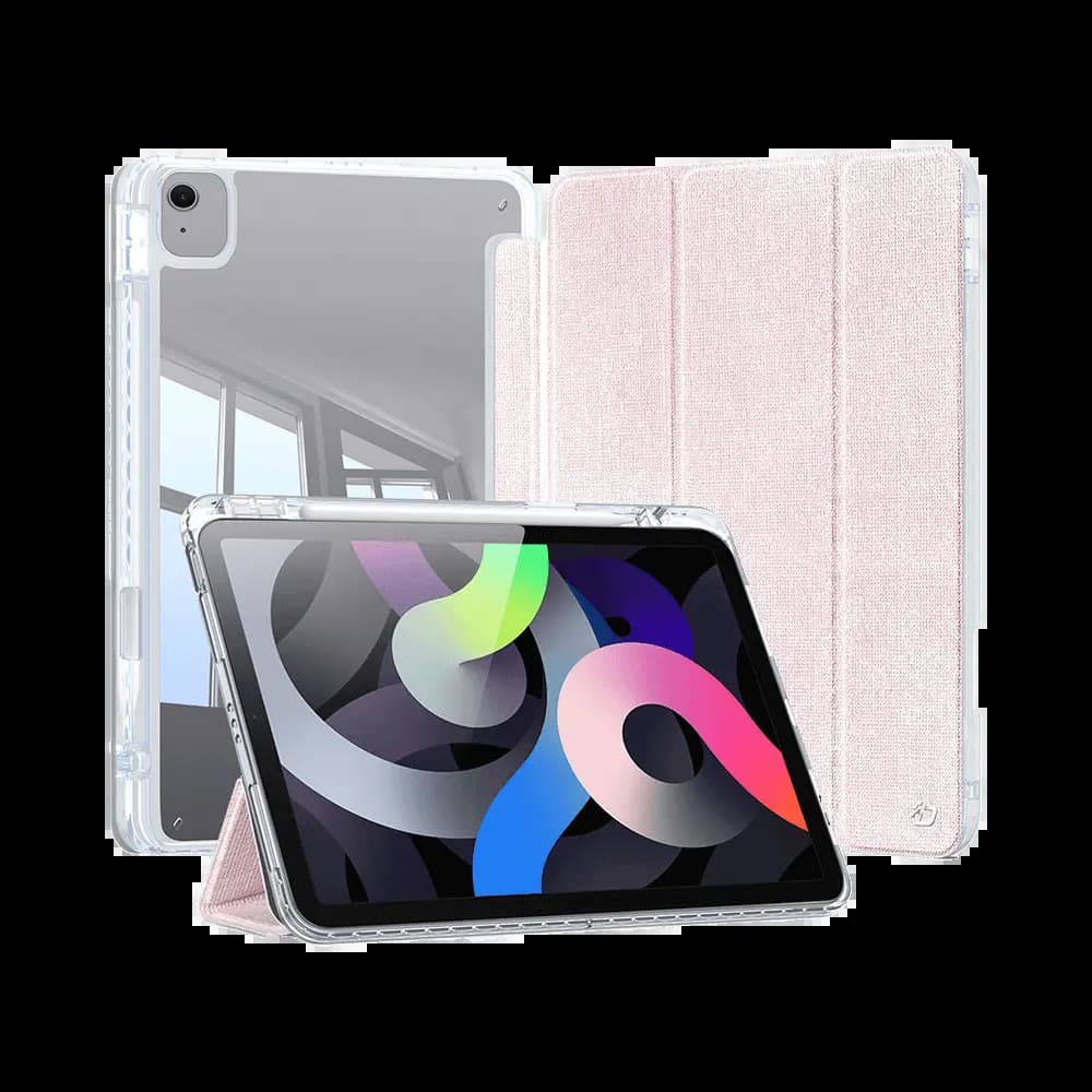 Housse de Protection Unid Dux Ducis pour Apple iPad Pro 11" (2e, 3e & 4e génération), iPad Air 4, iPad Air 5 &  iPad Air 11 M2 Rose