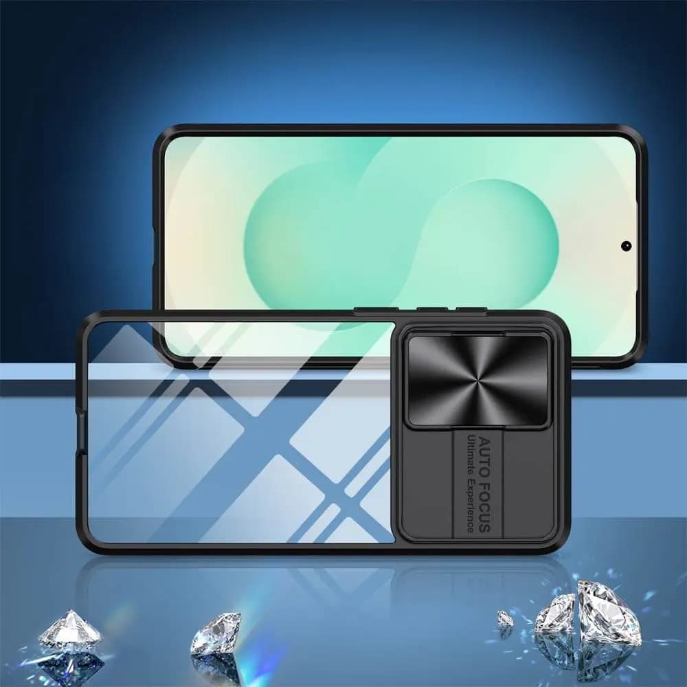 Coque avec cache caméra – Samsung Galaxy S25 Edge – PROTECT IE027 Noir