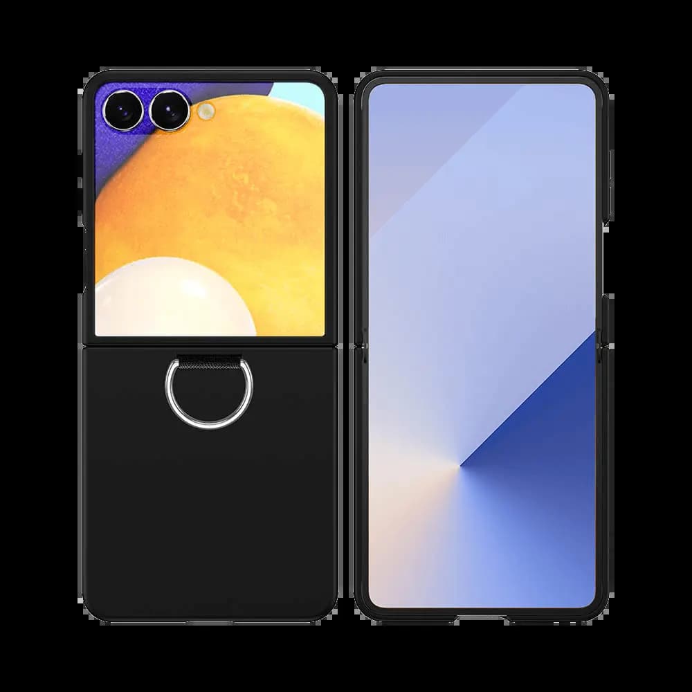 Coque de Protection avec Anneau Samsung Galaxy Z Flip 7 5G Noir
