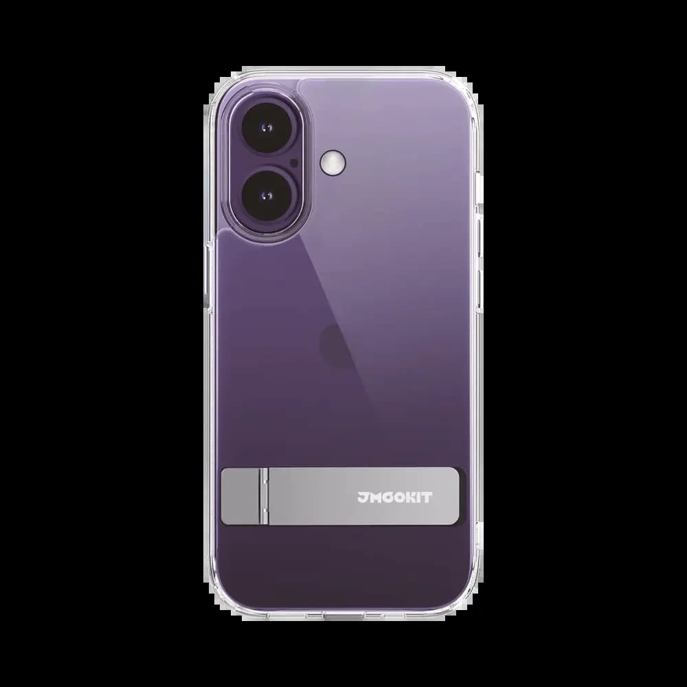 Coque de Protection Metal Bracket JMGOKIT pour Apple iPhone 17 Transparent