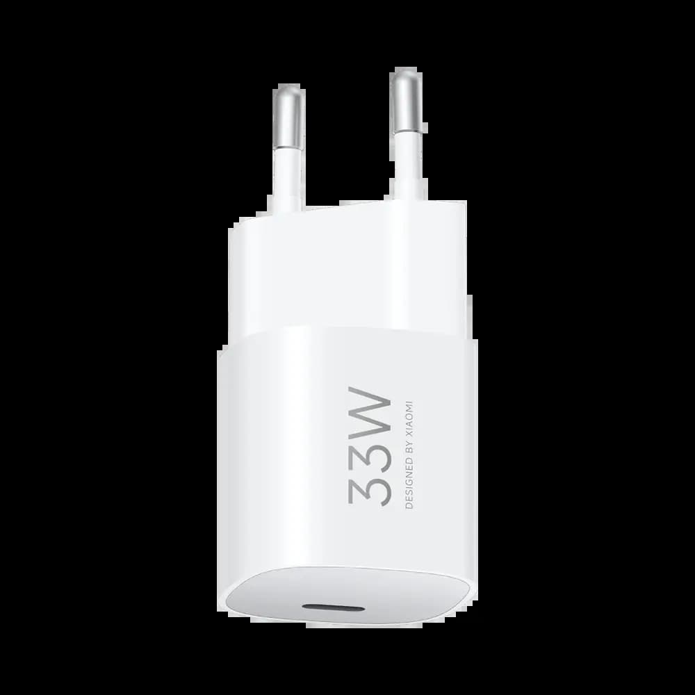 Chargeur secteur GaN USB-C Xiaomi NanoPower 33W recharge rapide et format ultra-compact - Blanc