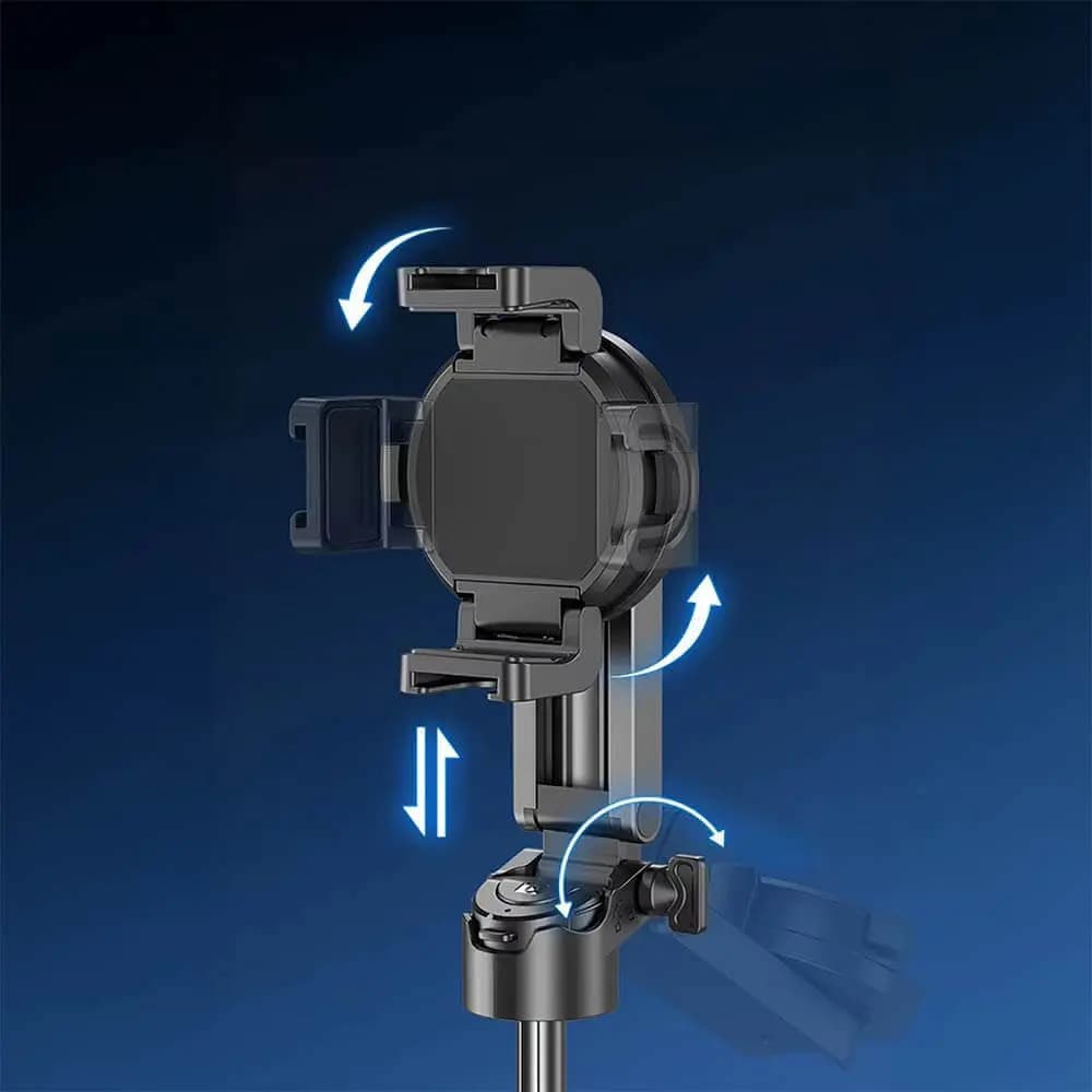 Trépied pour Smartphone Magnétique Bluetooth 360° Noir