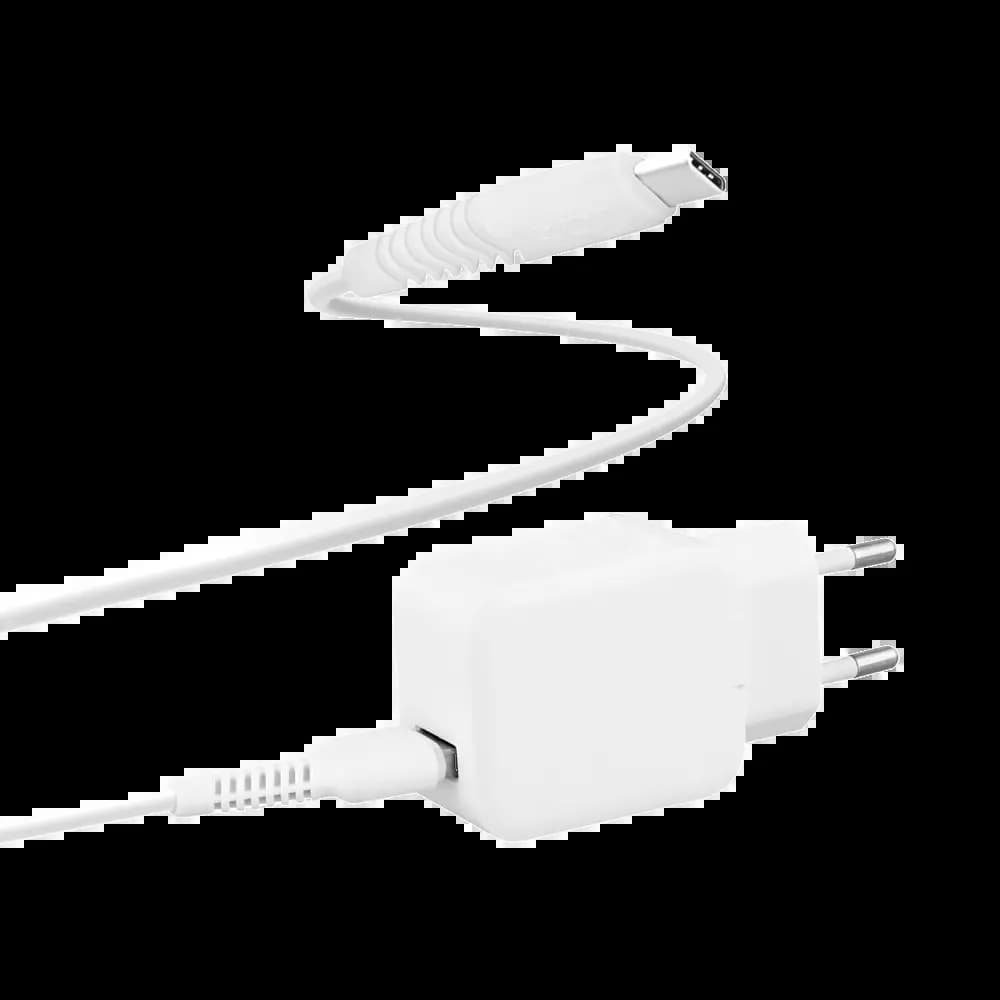Chargeur Secteur USB T'nb CHTCUSB24 + Câble USB vers USB-C 12W Blanc