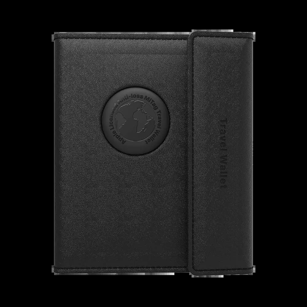 Traceur GPS MILI MiBook Travel Wallet Étui Passeport avec MiTag Intégrée Android Noir