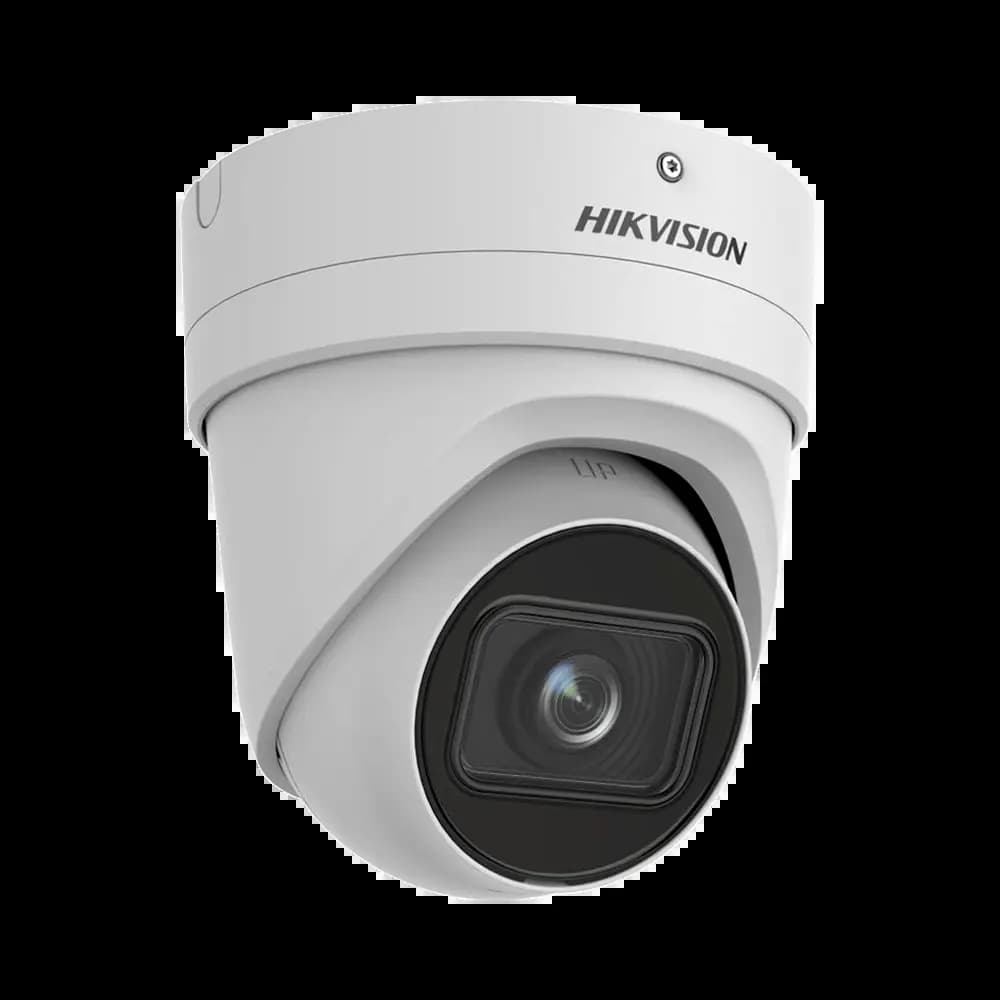 Caméra de Surveillance avec IA Hikvision DS-2CD2H46G2-IZS Turret 4MP DarkFighter & AcuSense Blanc