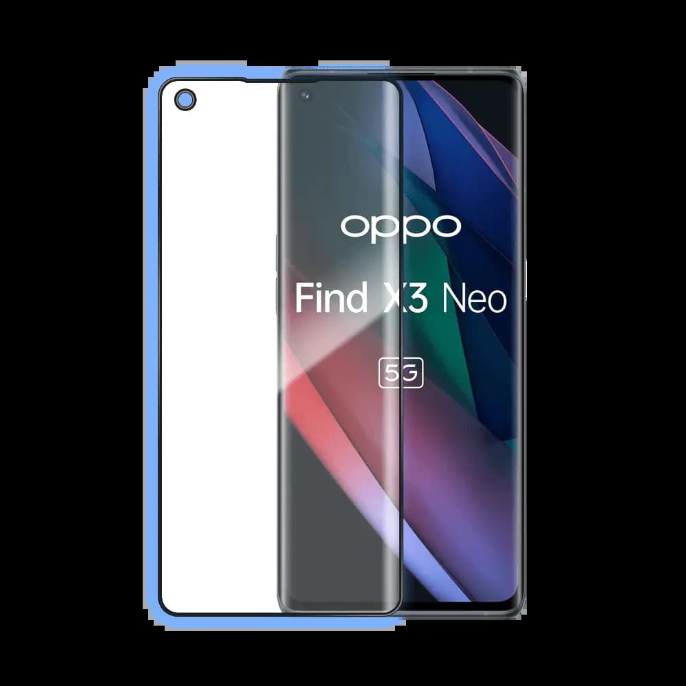 Verre trempé intégral 5D 9H – protection écran OPPO Find X3 Neo – PROTECT Noir