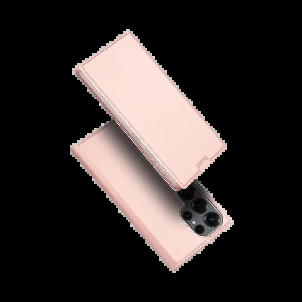 Housse folio Samsung Galaxy S25 Ultra avec porte-carte – Dux Ducis Skin Pro Rose