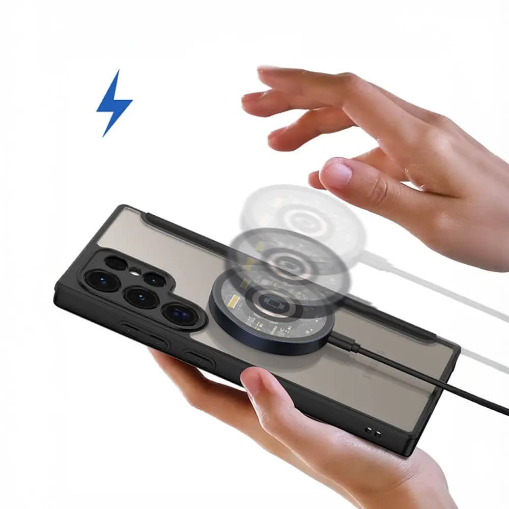 Housse folio MagSafe Samsung Galaxy S24 Ultra – Dux Ducis Skin X Pro Bleu