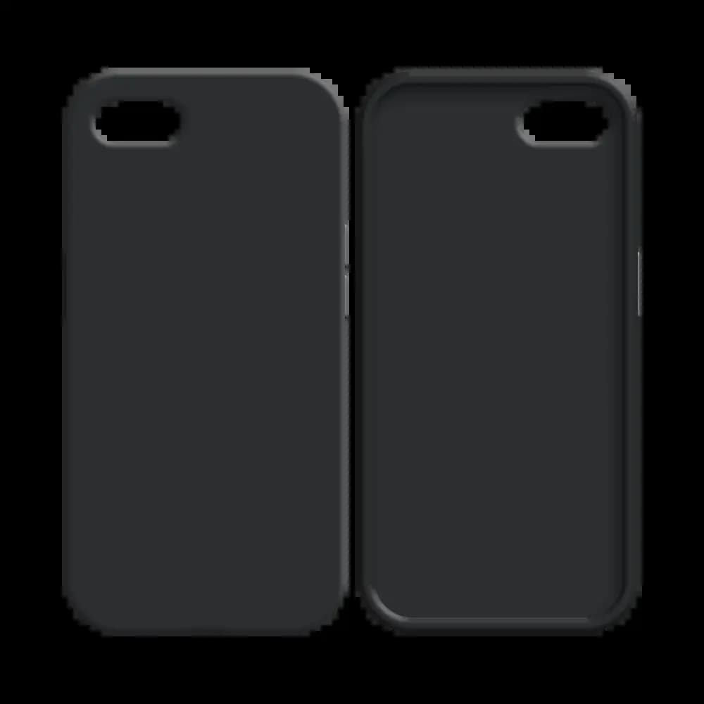 Coque Silicone Compatible pour Apple iPhone 7, 8 & iPhone SE (2nd & 3e Gen) Noir