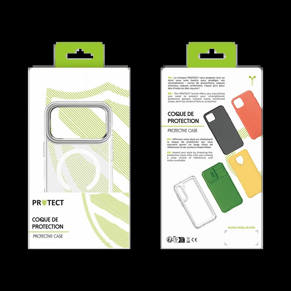 Coque MagSafe antichoc iPhone 17 Pro Max – PROTECT MS01 Blanc