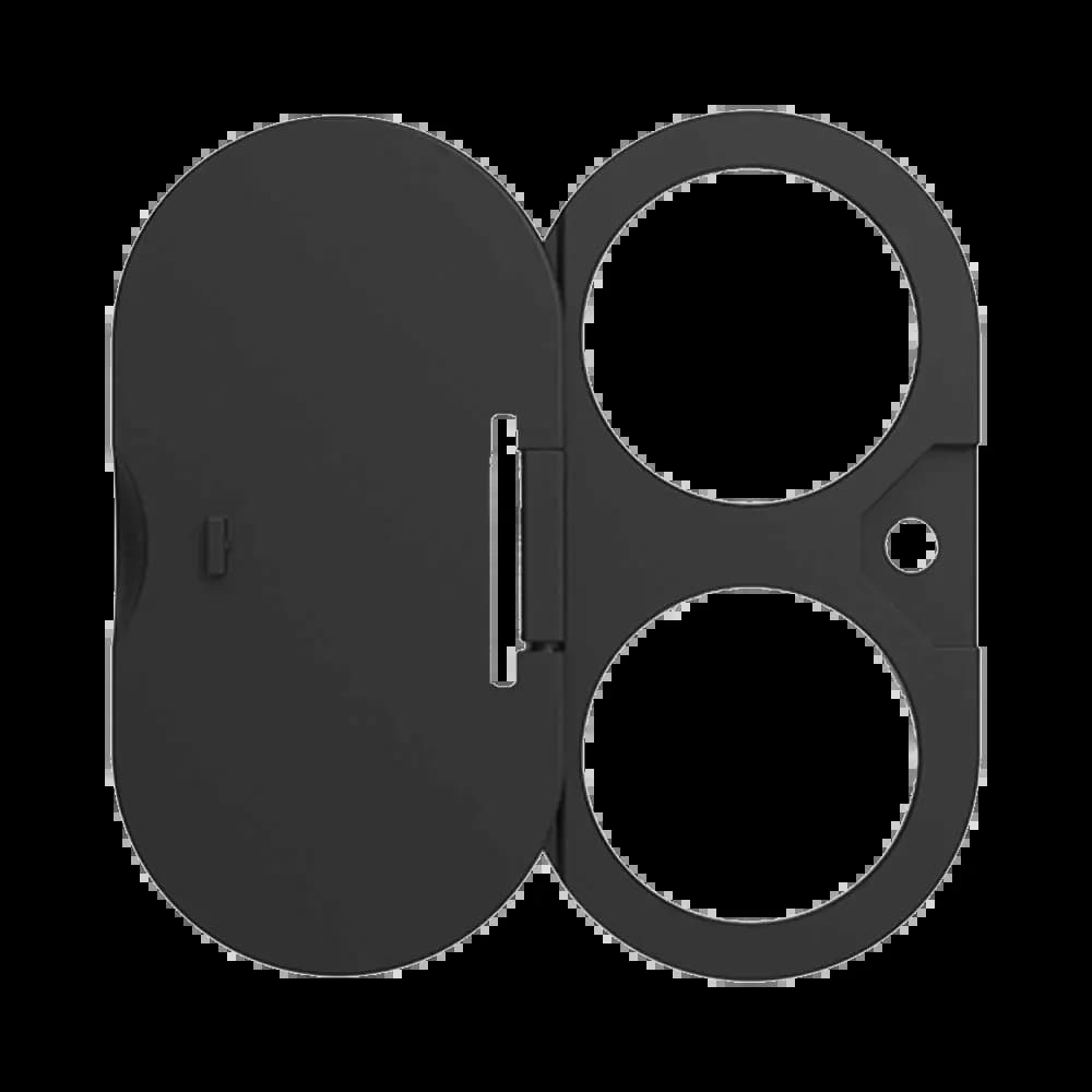 Protection Lentille avec Cache Camera Apple iPhone 16 / 16 Plus Noir