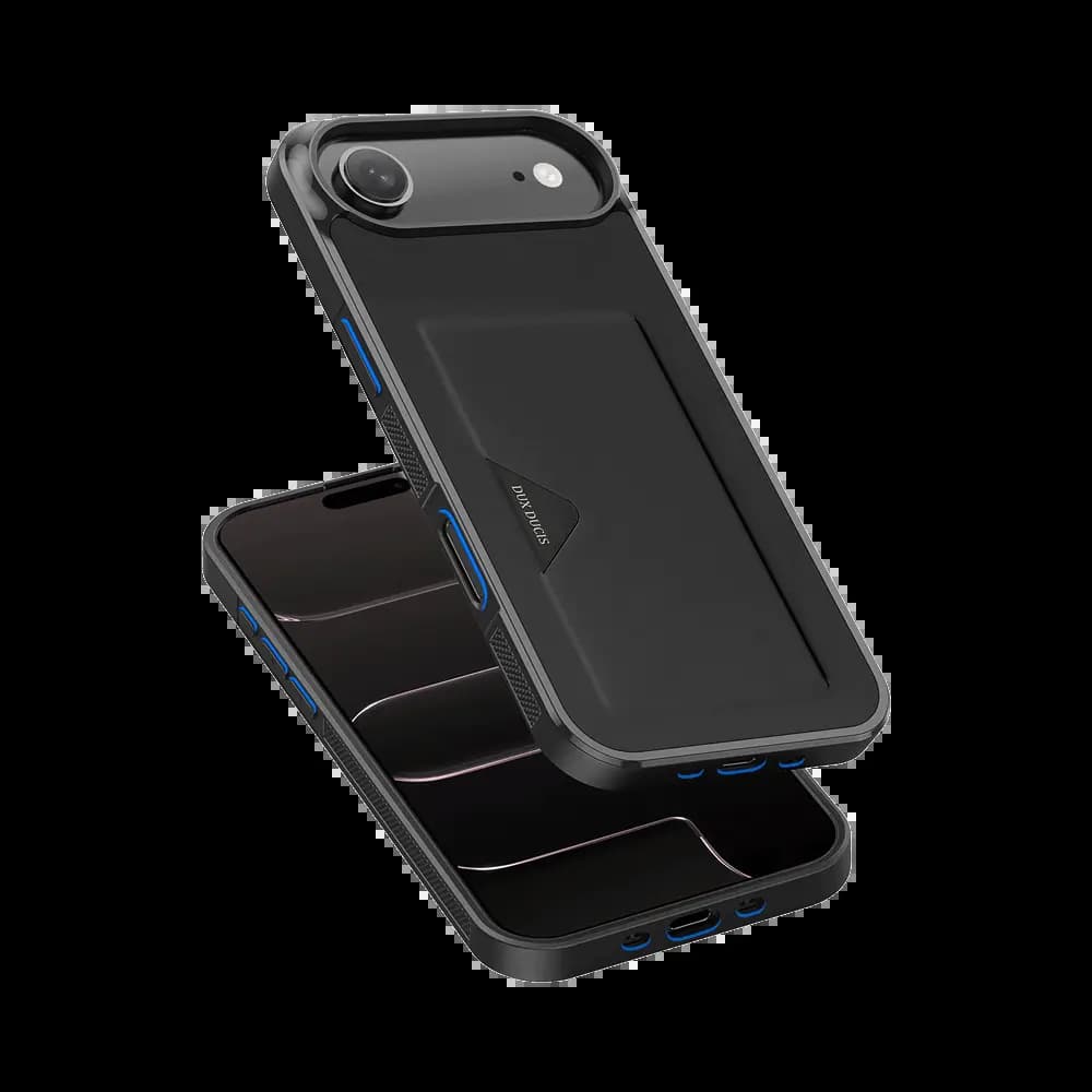  Coque de protection antichoc iPhone Air avec porte-carte intégré - Dux Ducis Pocard Noir