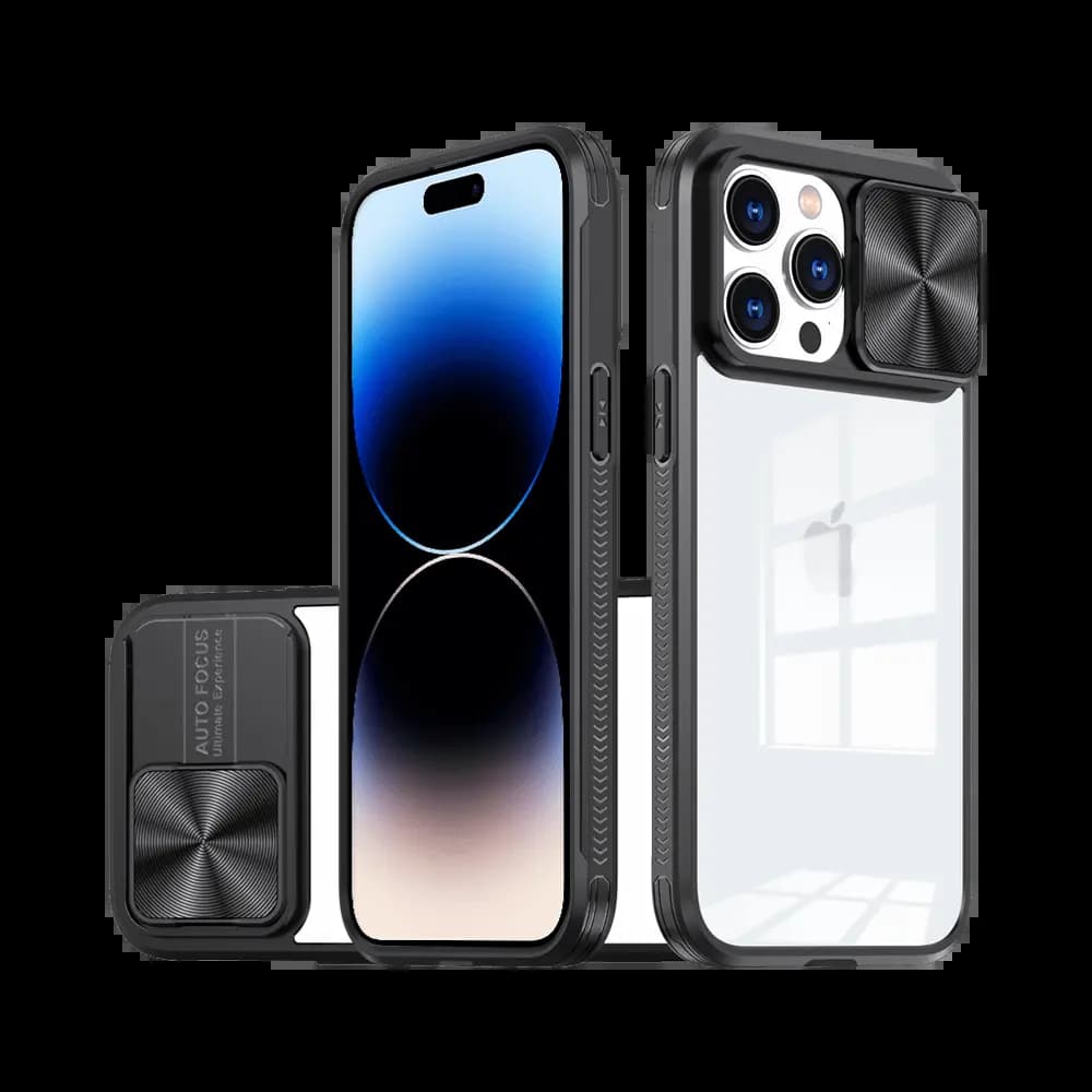 Coque avec cache caméra – iPhone 14 Pro – PROTECT IE027 Noir