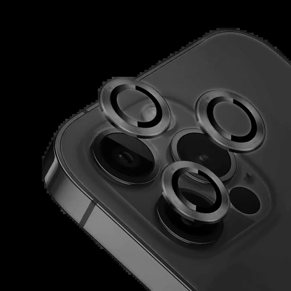 Protection lentille caméra iPhone 14 Pro / 14 Pro Max - Noir