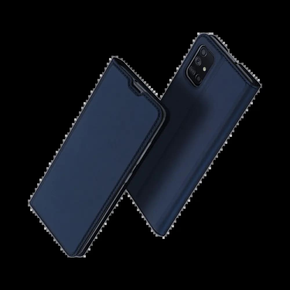 Housse folio Samsung Galaxy A71 porte-carte – Dux Ducis Skin Pro Bleu