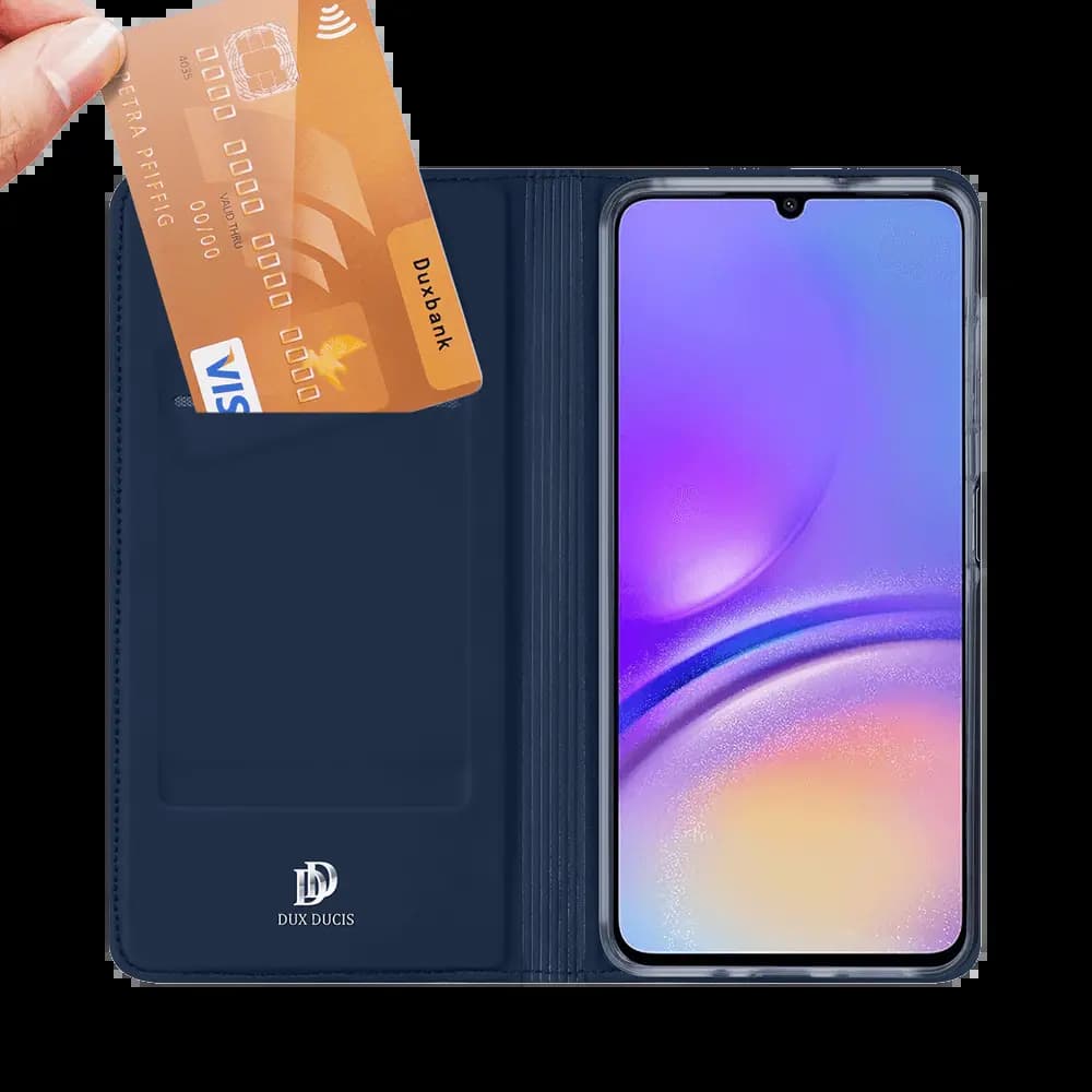 Housse folio Samsung Galaxy A06 porte-carte – Dux Ducis Skin Pro Rose
