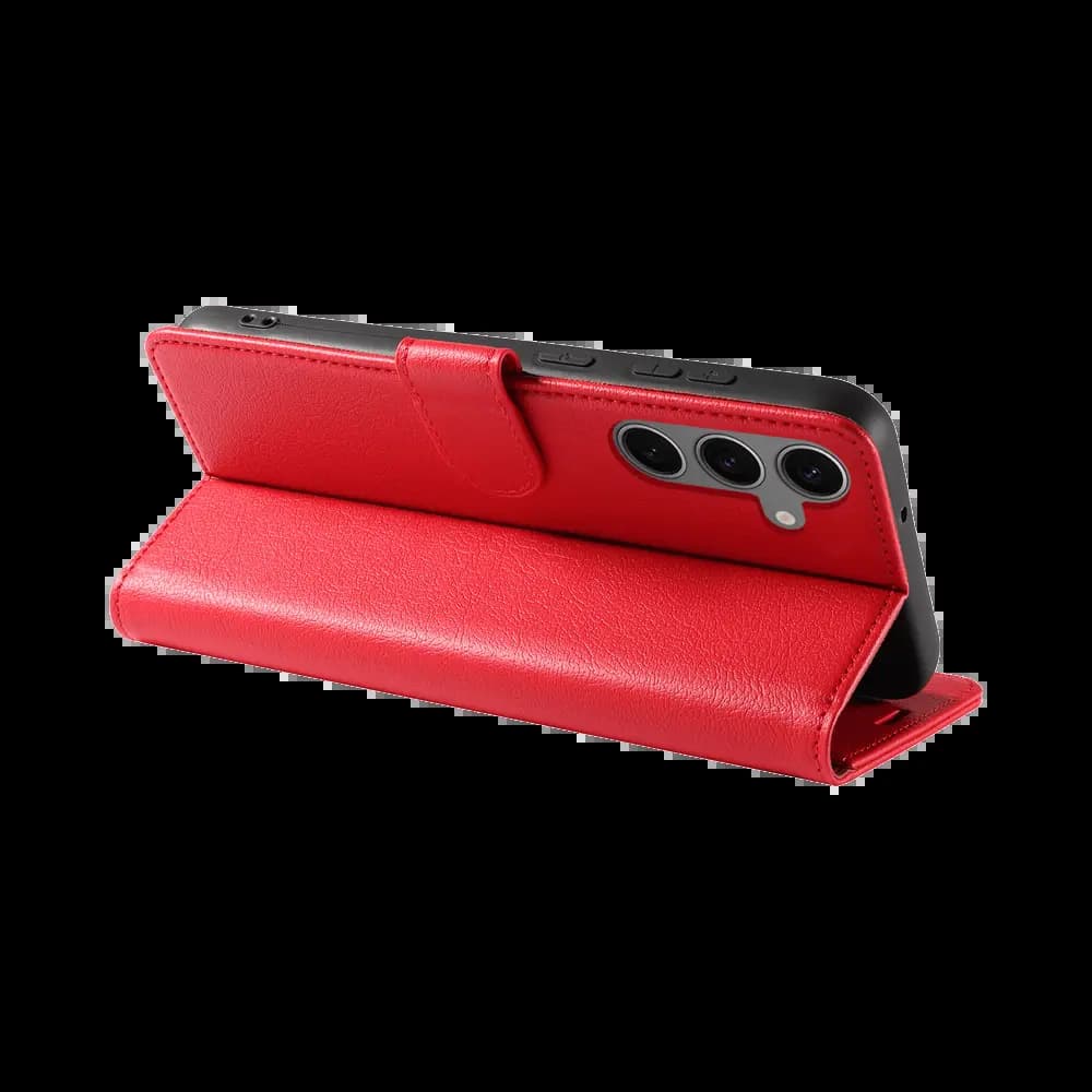 Housse folio anti-RFID Samsung Galaxy S25 FE – PROTECT IP011 Rouge
