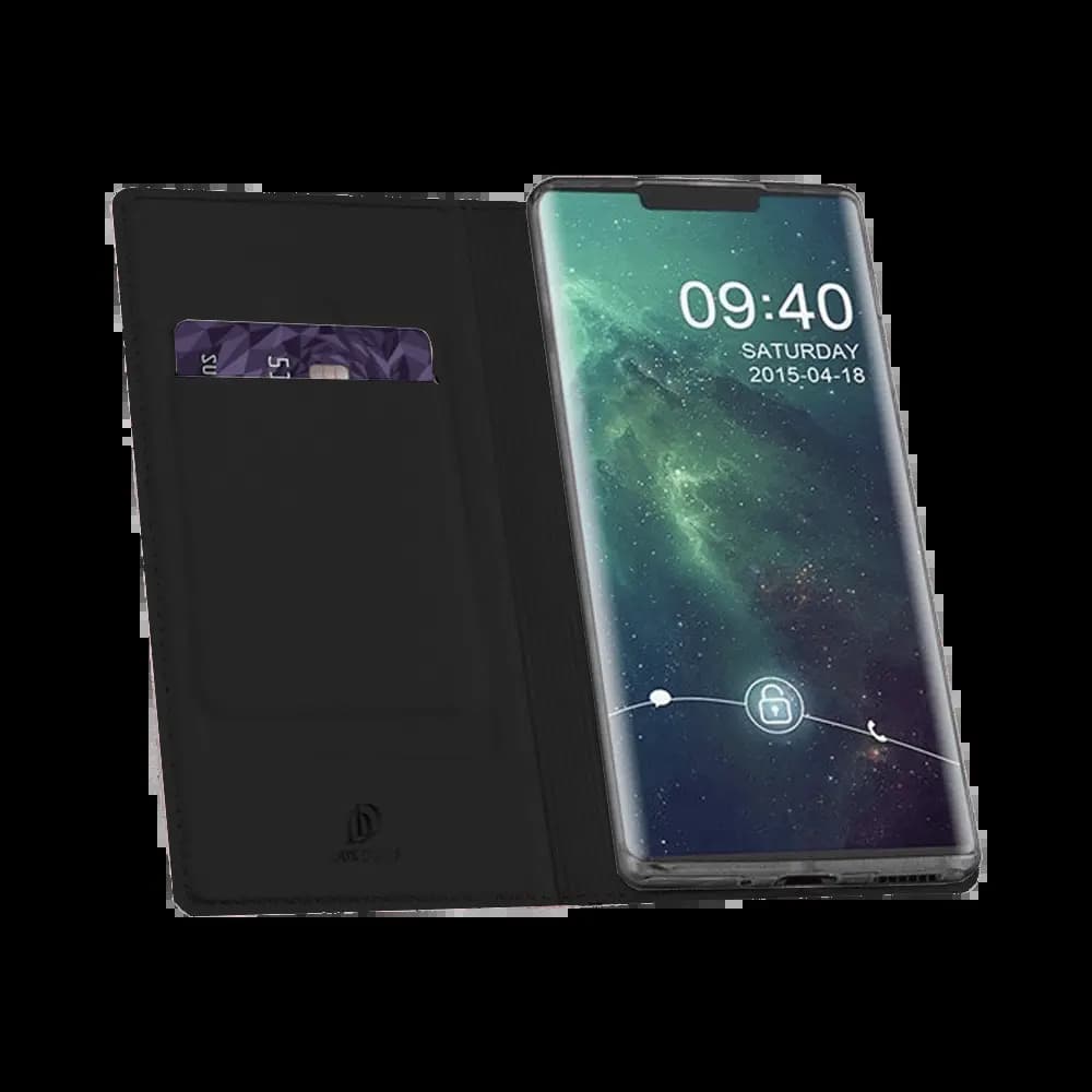 Housse folio Huawei Mate 30 Pro porte-carte – Dux Ducis Skin Pro Noir