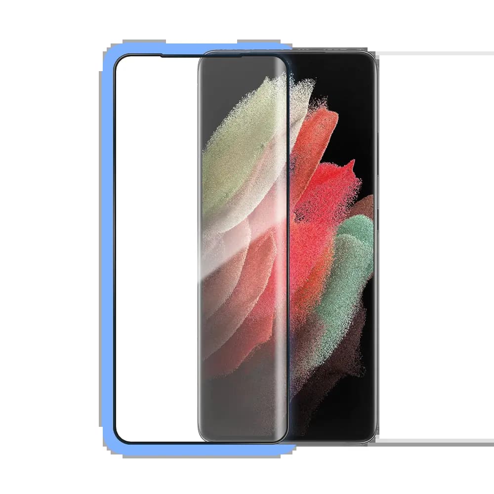 Verre trempé intégral 5D 9H – protection écran Samsung Galaxy S21 Ultra 5G – PROTECT Noir