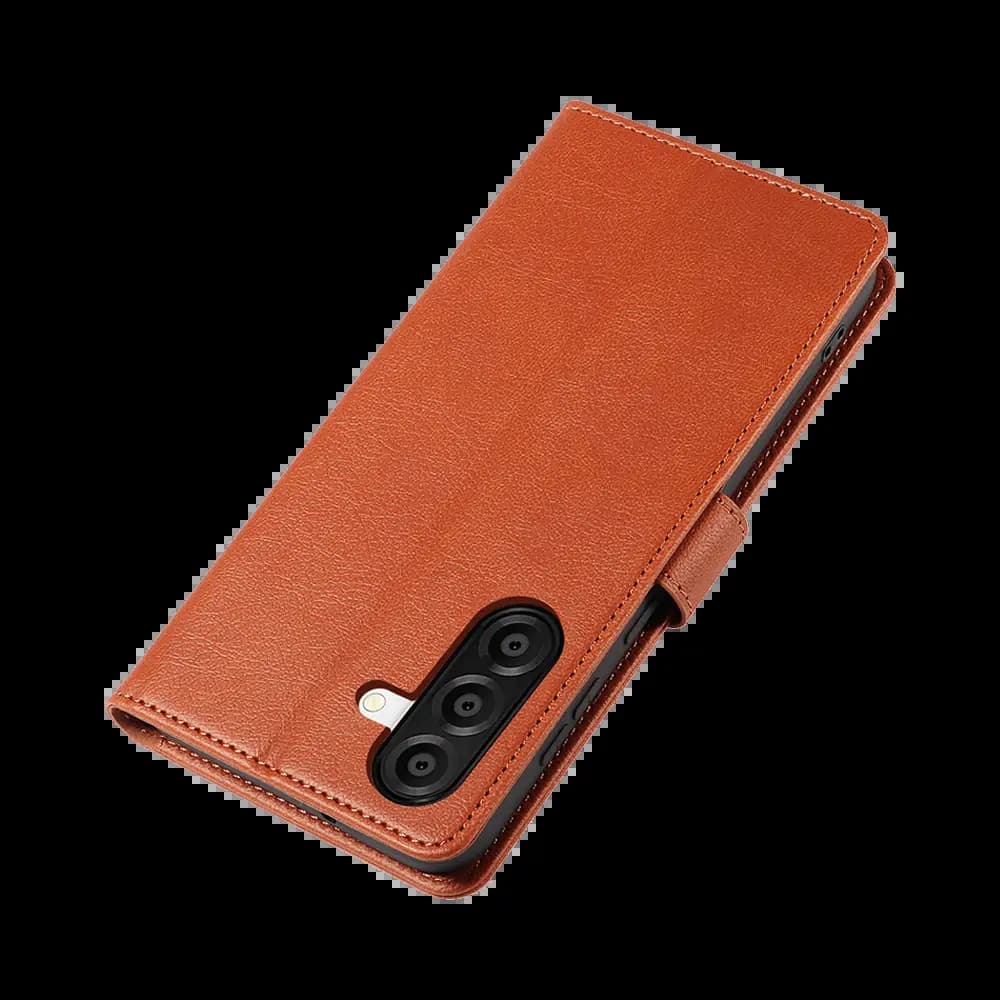 Housse folio anti-RFID Samsung Galaxy A57 5G – PROTECT IP011 Marron